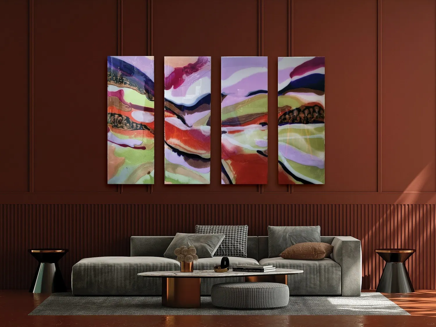 5 Arcadia Quadriptych Olivia Collins, Design Authority