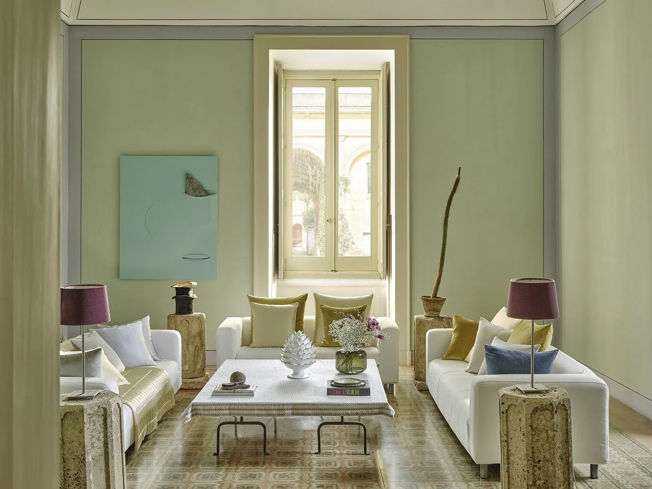 Puglia Btb Silk Velvet Linen Crep Citrine Grey Natural, Design Authority