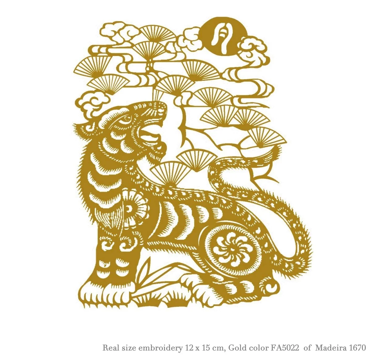 Tiger Embroidery Design, Design Authority