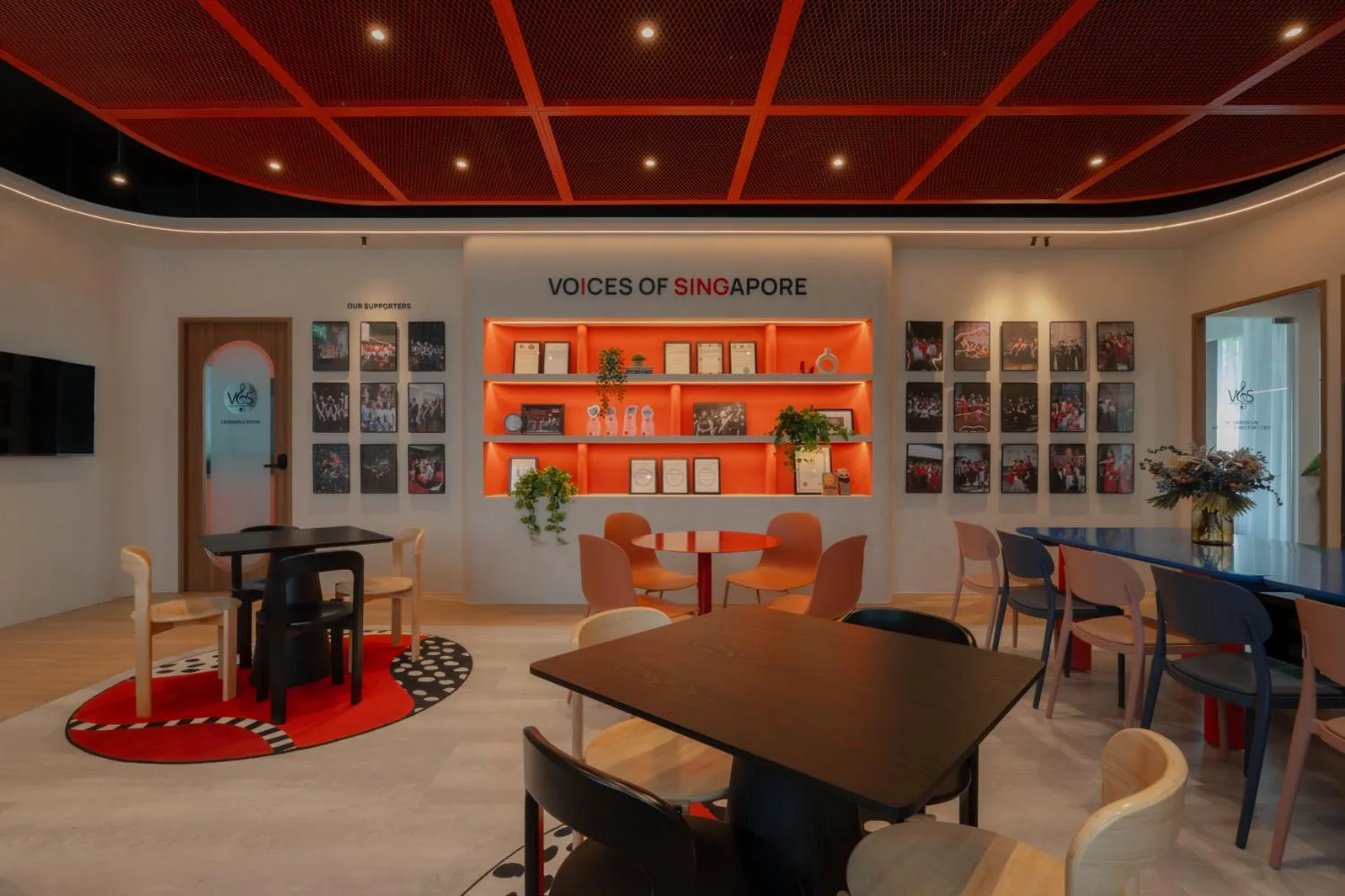 Communal hub at Voices of Singapore Choral Hub