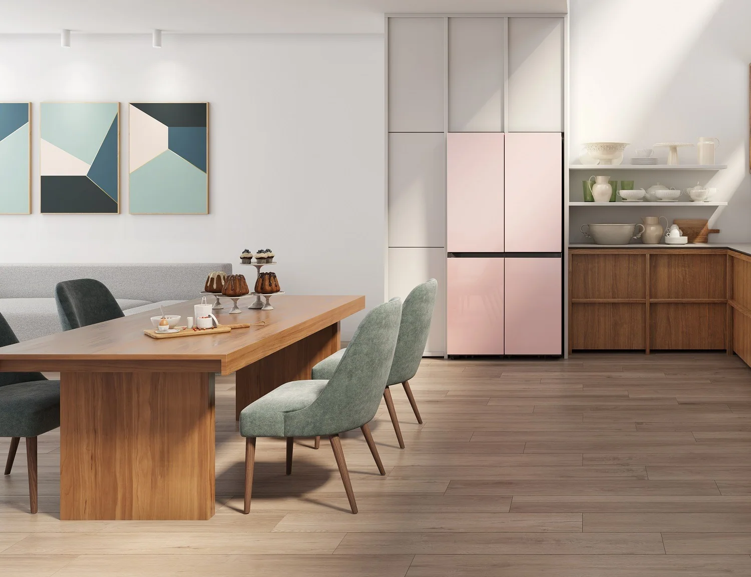 Samsung Bespoke Refrigerator Pink Glass, Design Authority