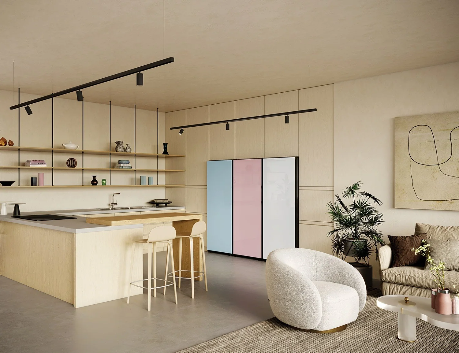 Samsung Bespoke Refrigerator Satin Sky Blue Glam Pink Glam White Cmyk, Design Authority