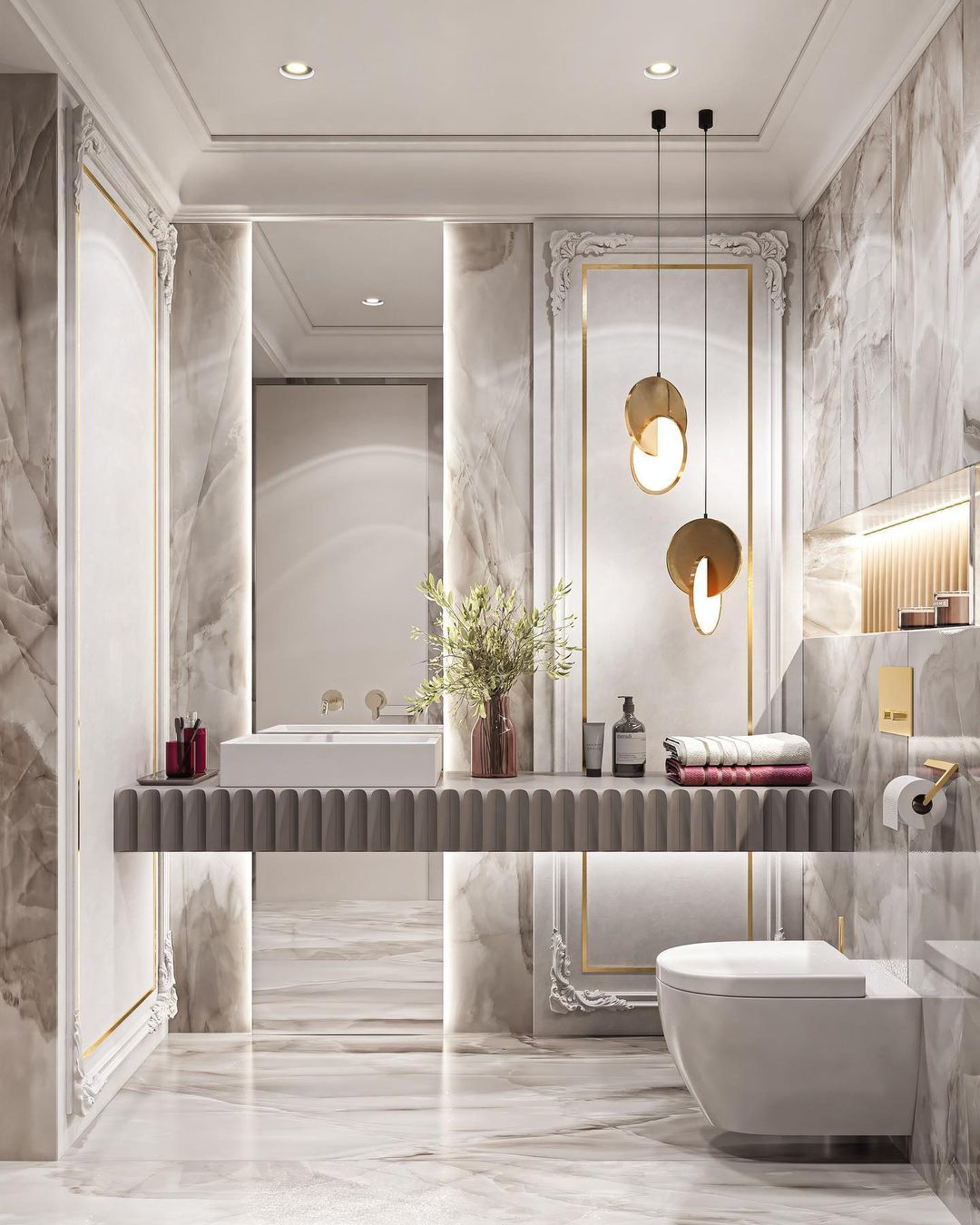 Luxury Bathroom Lighting Via @redrobotdesign, Design Authority