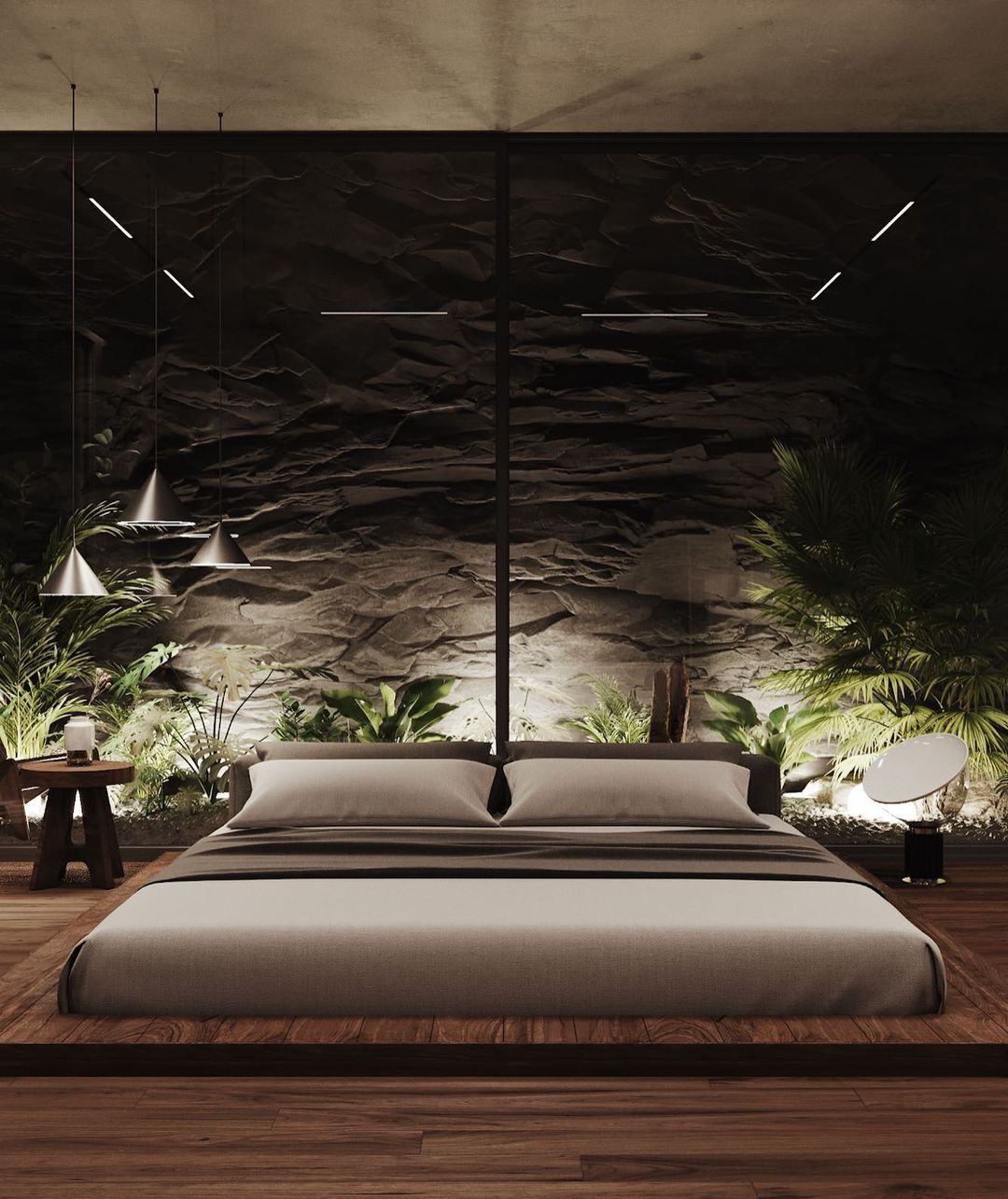 Nature Inspired Bedroom Lighting Via @moto.design, Design Authority