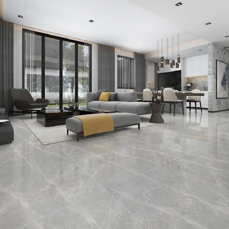 Grey Polished Ceramic Floor Tile, Design Authority