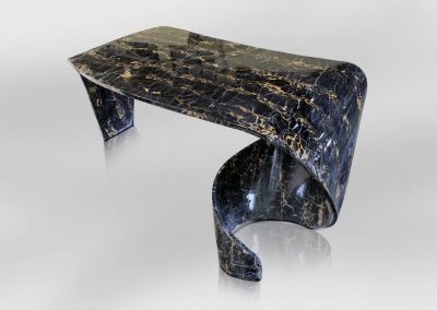 Graceful Fig Portoro Gold Marble Table 4 400x284, Design Authority