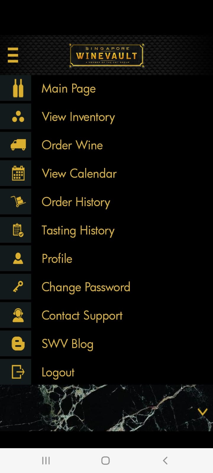 Singapore Wine Vault App Ui1, Design Authority
